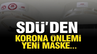 Isparta'da Sağlık &Ccedil;alışanlarına Siperlik Maske &Uuml;retiliyor