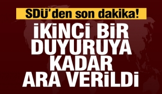 Isparta'da SD&Uuml;'den son dakika a&ccedil;ıklaması