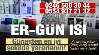 Isparta'da su arıtma cihazı, güneş paneli ve enerji sistemleri Ergün ISI'da