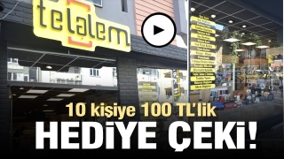 ISPARTA'DA TELALEM'DEN 10 KİŞİYE 100 TL'LİK HEDİYE ÇEKİ
