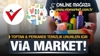 Isparta'da toptan ve perakende temizlik &uuml;r&uuml;nleri Via Market'te