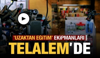 Isparta'da  uzaktan eğitim araç gereçleri ve ekipmanları Telalem'de