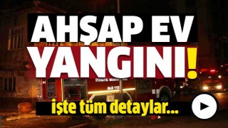 Isparta'da yanan ahşap ev kullanılamaz hale geldi 