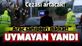 ISPARTA'DAKİ ARA&Ccedil; SAHİPLERİ BU HABERE DİKKAT! UYMAYAN YANDI!