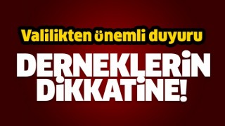 ISPARTA'DAKİ DERNEKLERİN DİKKATİNE