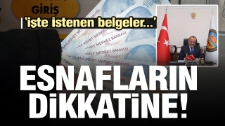 ISPARTA'DAKİ ESNAFLAR İ&Ccedil;İN &Ouml;NEMLİ DUYURU