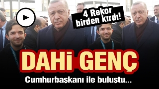 Ispartalı şampiyon dahi gen&ccedil; Cumhurbaşkanı ile buluştu