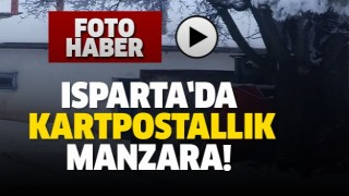 ISPARTA'NIN O K&Ouml;Y&Uuml;NDE MUHTEŞEM KAR MANZARASI