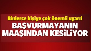 İşsiz kalanlar dikkat! 1 ay s&uuml;resi var