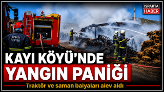Kayı k&ouml;y&uuml;&rsquo;nde yangın paniği