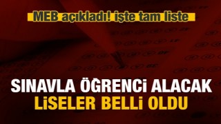 MEB, &ouml;ğrenci alacak lise ve kontenjanları a&ccedil;ıkladı