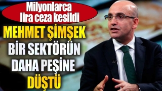 Mehmet Şimşek O Sekt&ouml;re Y&ouml;neldi: Milyonlarca Lira Ceza Kesildi