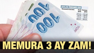 Memura 3 ayrı zam