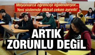 Milli eğitim bakanı açıkladı artık zorunlu değil