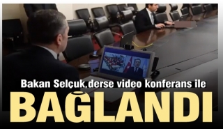 Milli Eğitim Bakanı Isparta'da Derse Video Konferans ile Bağlandı