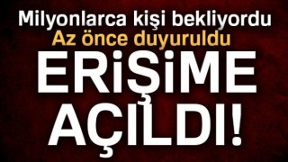 Milyonlarca kişi bekliyordu! Az &ouml;nce duyuruldu...