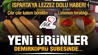 Nur Pastanesi Demirköprü Şubesi’nde yeni ürünler tezgâhta!