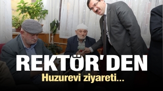 Rekt&ouml;r'den, Isparta Huzurevi Sakinlerine Ziyaret