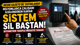 Resmi Gazete'de Yayımlandı: Parmak İzi ve Y&uuml;z Tanıma ile Mesai Takibine Sınırlama