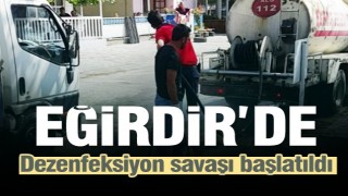 Sakin Şehir ünvanlı Eğirdir'de dezenfeksiyon savaşı başlatıldı  