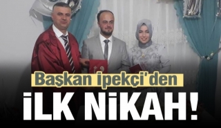 SAV Belediye Başkanı İpekçi ilk nikahını kıydı
