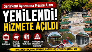 Senirkent Ayazmana Mesire Alanı yenilendi, hizmete açıldı