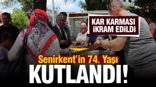Senirkent&rsquo;in 74. Yaşı Kar Karması İkramıyla Kutlandı