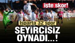 Seyircisiz oynanan Isparta 32 Spor maç sonucu