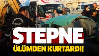 Stepne lastiği, s&uuml;r&uuml;c&uuml;y&uuml; &ouml;l&uuml;mden kurtardı