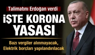 Talimatını Erdoğan verdi! İşte korona yasası...