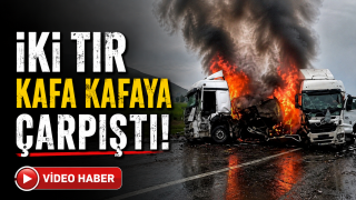 Tır Kazasında Korku Dolu Anlar