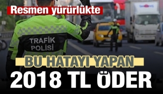 ​Trafikte hata yapan yandı! İşte yeni cezalar...