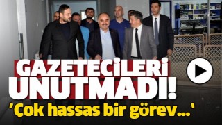Vali G&uuml;naydın Isparta Gazetecilerini Unutmadı