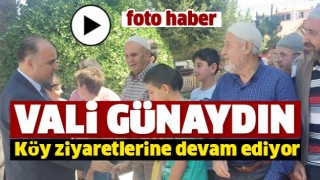 VALİ G&Uuml;NAYDIN K&Ouml;Y ZİYARETLERİNE DEVAM EDİYOR. 