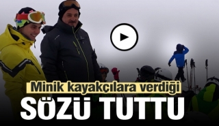 Vali Seymenoğlu Minik Kayakçılara Verdiği Sözü Tuttu