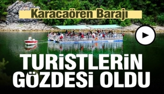 Y&uuml;zer platformla g&ouml;l seyri, turistlerin g&ouml;zdesi