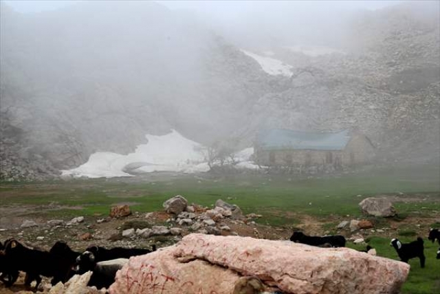 Toroslar'da karda mahsur kalan Yörükler kurtarıldı