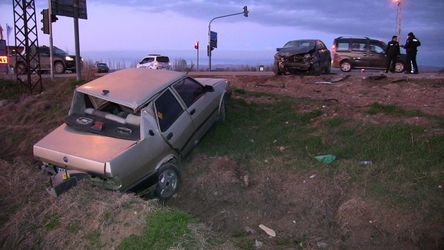 trafik kazası: 1 yaralı