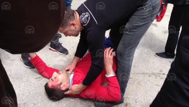 trafik kazası: 1 yaralı
