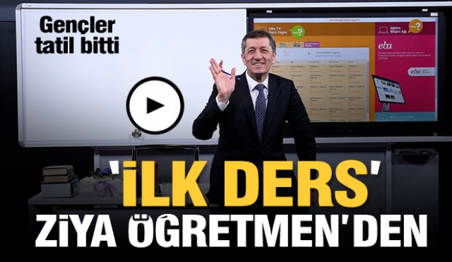 TRT-EBA TV'deki ilk ders Ziya öğretmen'den..