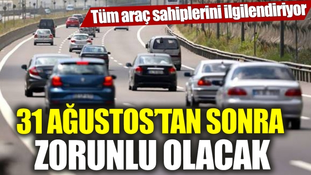 Tüm araç sahiplerini ilgilendiriyor! 