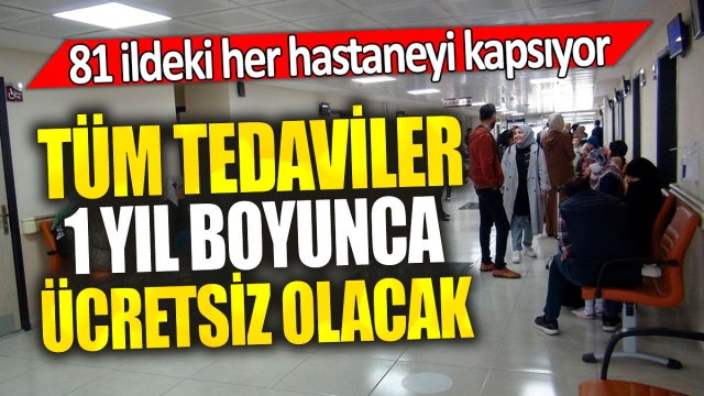 Tüm Tedaviler 1 Yıl Boyunca Ücretsiz!