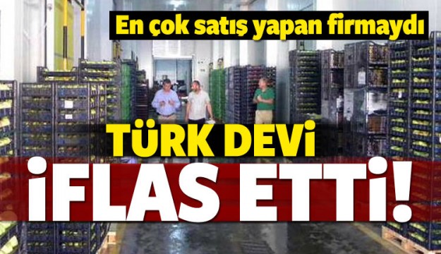 Türk devi iflas etti!