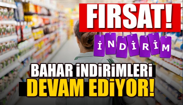 TÜRKER AVM'DE BAHAR İNDİRİMLERİ DEVAM EDİYOR