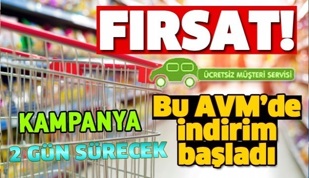 TÜRKER AVM'DE HAFTA SONU İNDİRİMLERİ BAŞLADI