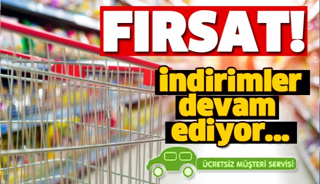 TÜRKER AVM'DE İNDİRİMLER DEVAM EDİYOR!