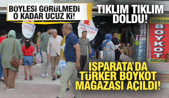 Türker Boykot Gross Açıldı: Isparta'da Alışverişin Yeni Adresi Yoğun İlgi Görüyor