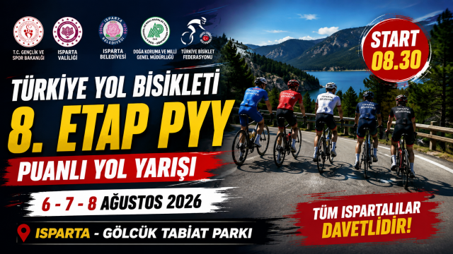 Türkiye Yol Bisikleti 8. Etap PYY heyecanı Isparta'da başlıyor!