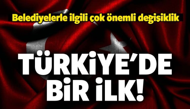 Türkiye'de bir ilk...