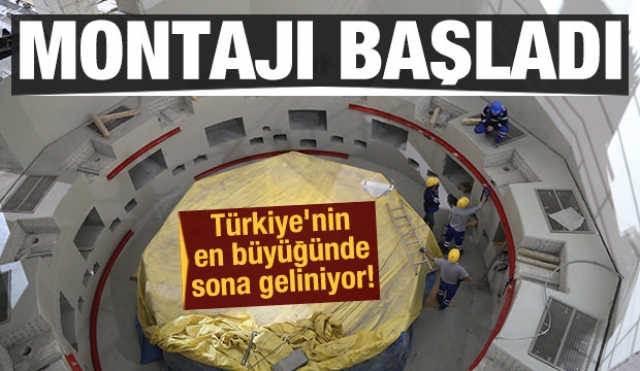 Türkiye'nin en büyük barajında jeneratör montajları başladı